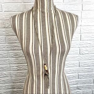 ViBella Silver Necklace Feather Fringe Pendant